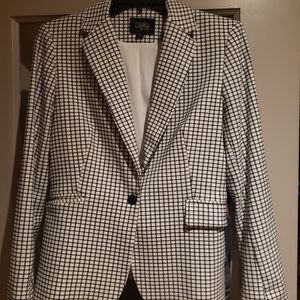 Black and white checkered Dalia jacket